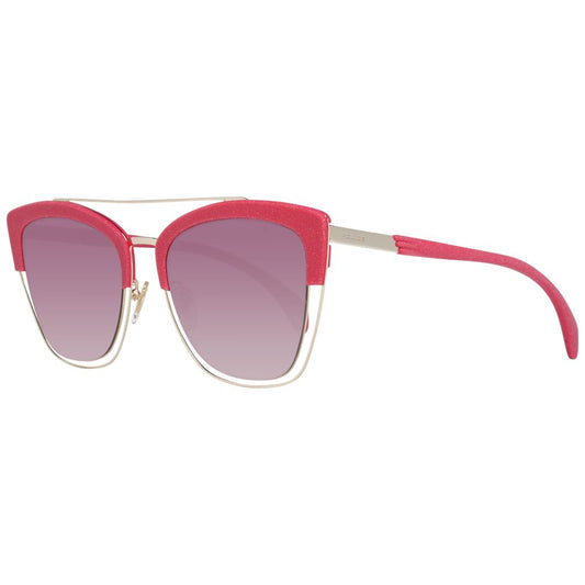 Police Pink Women Sunglasses with Butterfly Style and Rose Frame Color