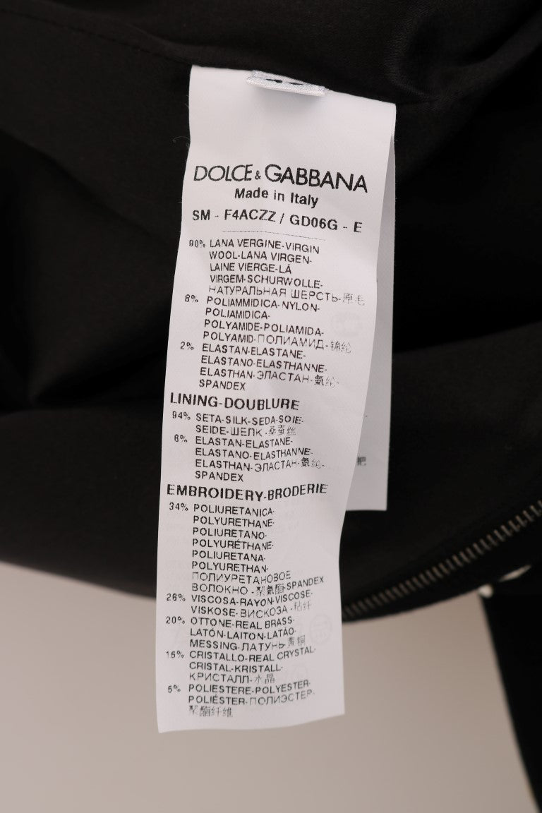 Detailed view of the fabric composition of Dolce & Gabbana pencil skirt