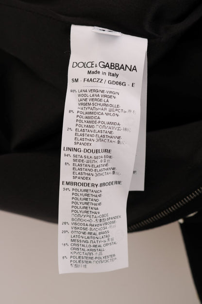 Detailed view of the fabric composition of Dolce & Gabbana pencil skirt