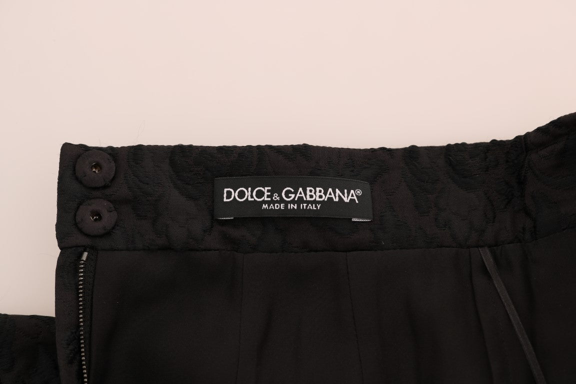 Dolce & Gabbana A-line mini skirt made from 47% polyester, 28% silk, 25% acrylic