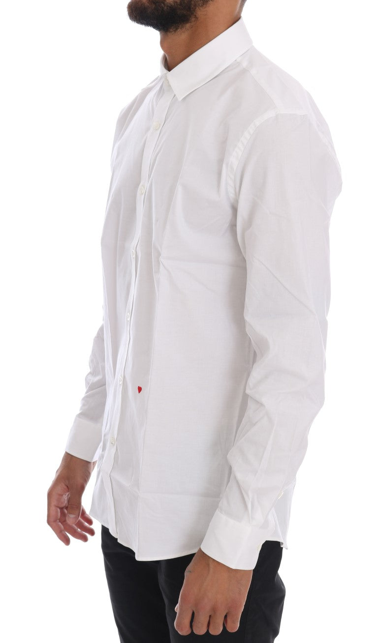 Luxurious slim fit white shirt crafted with precision and elegance