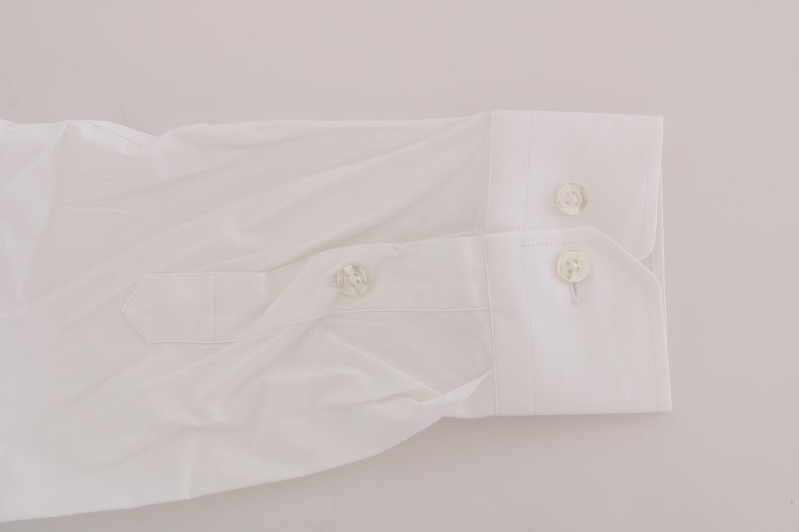 Moschino white shirt crafted with precision and elegant slim fit design