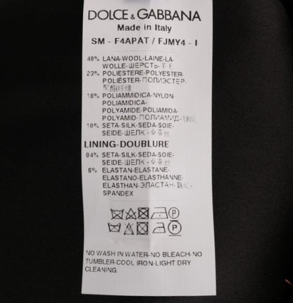Dolce & Gabbana Elegant Gold Fringe High-Waist Pencil Skirt for women