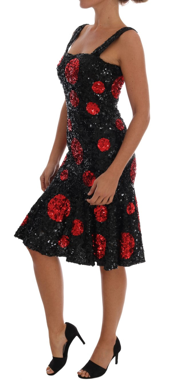  Luxurious Dolce & Gabbana Knee-Length Shift Dress with Premium 30% PA, 70% Polyester Material and 94% Silk, 6% Elastane Lining 