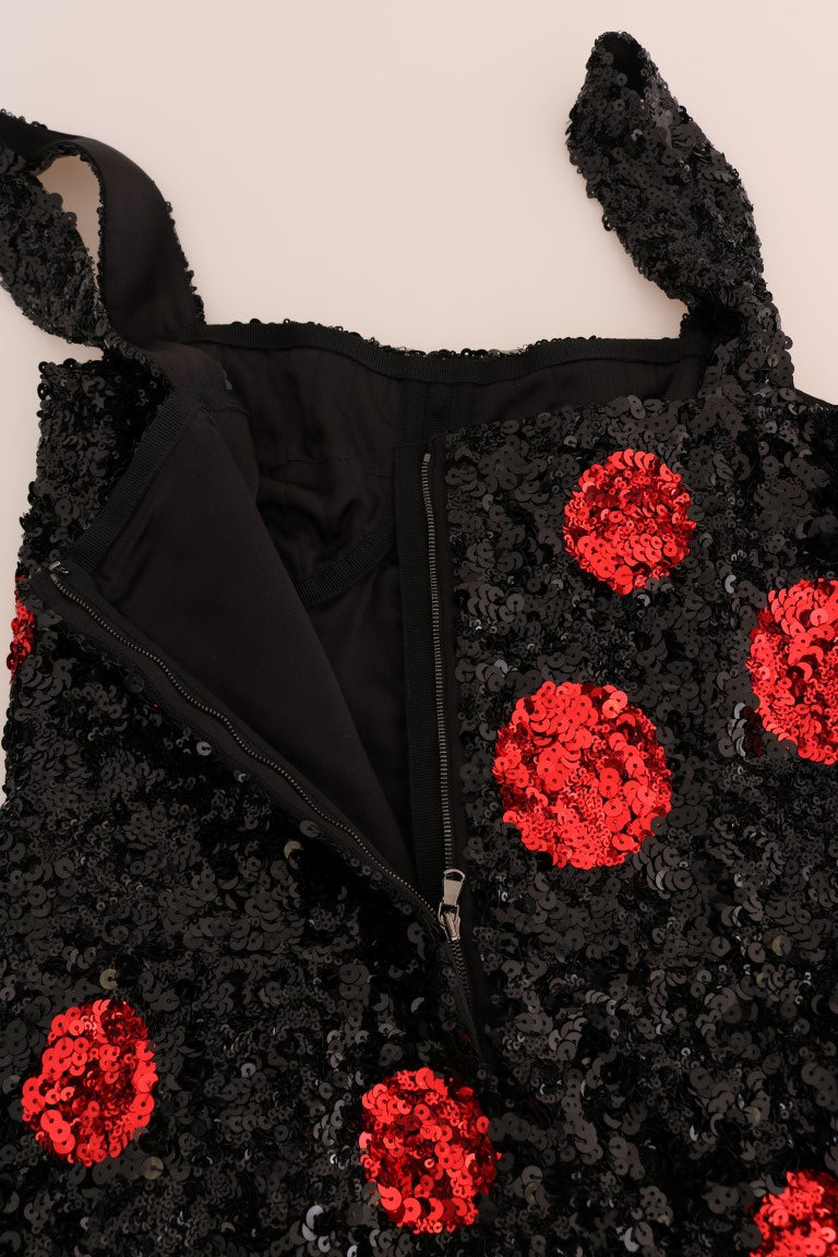  Elegant Dolce & Gabbana Dress with Sicily Motive and Full Zipper Closure for a Sleek Fit 