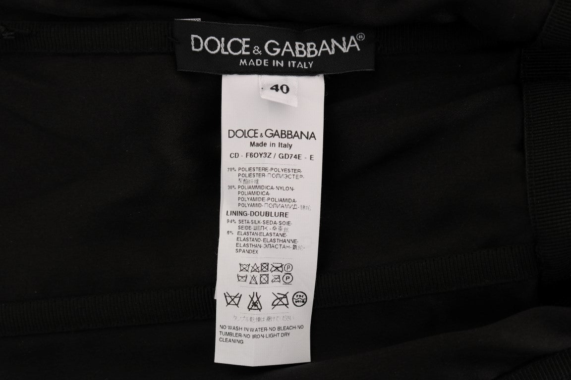  Exquisite Dolce & Gabbana Dress with Sicily Motive and Premium 30% PA, 70% Polyester Material Made in Italy