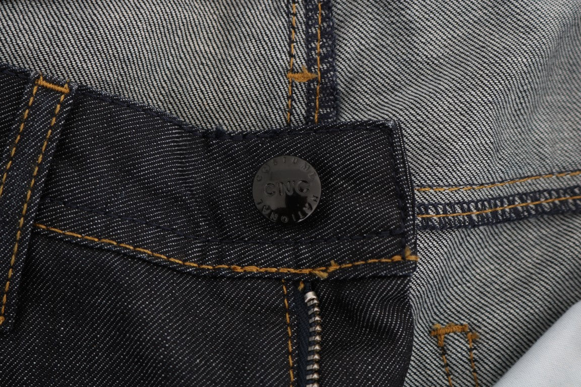 Costume National dark blue jeans with subtle logo details