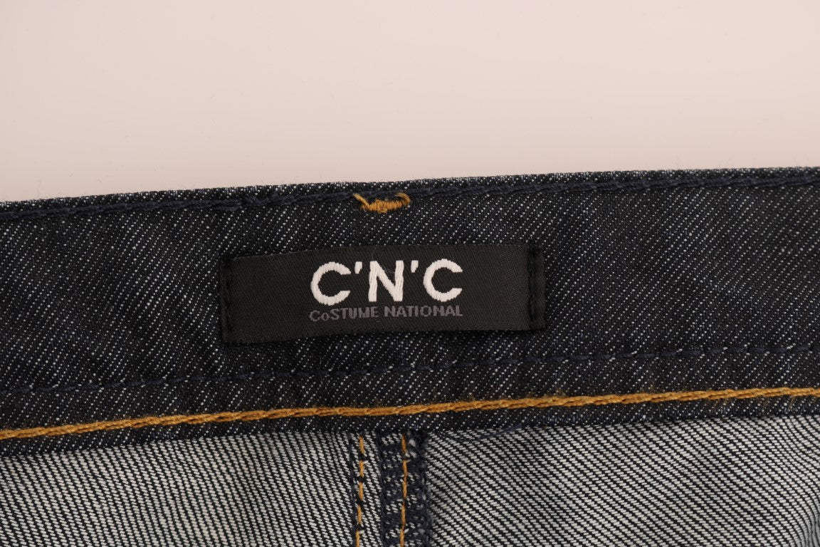 Luxurious Costume National jeans in dark blue color