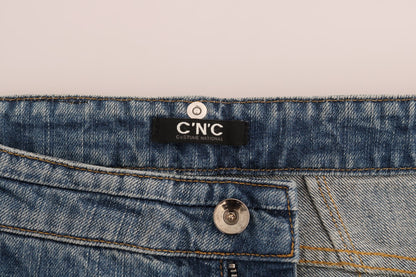 Costume National chic blue jeans perfect for stepping into style