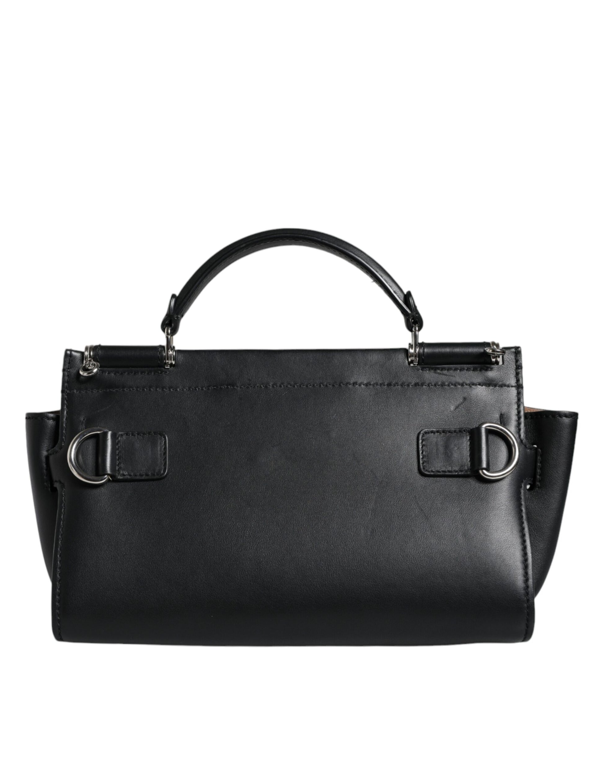 Dolce & Gabbana Black Leather Crossbody Bag