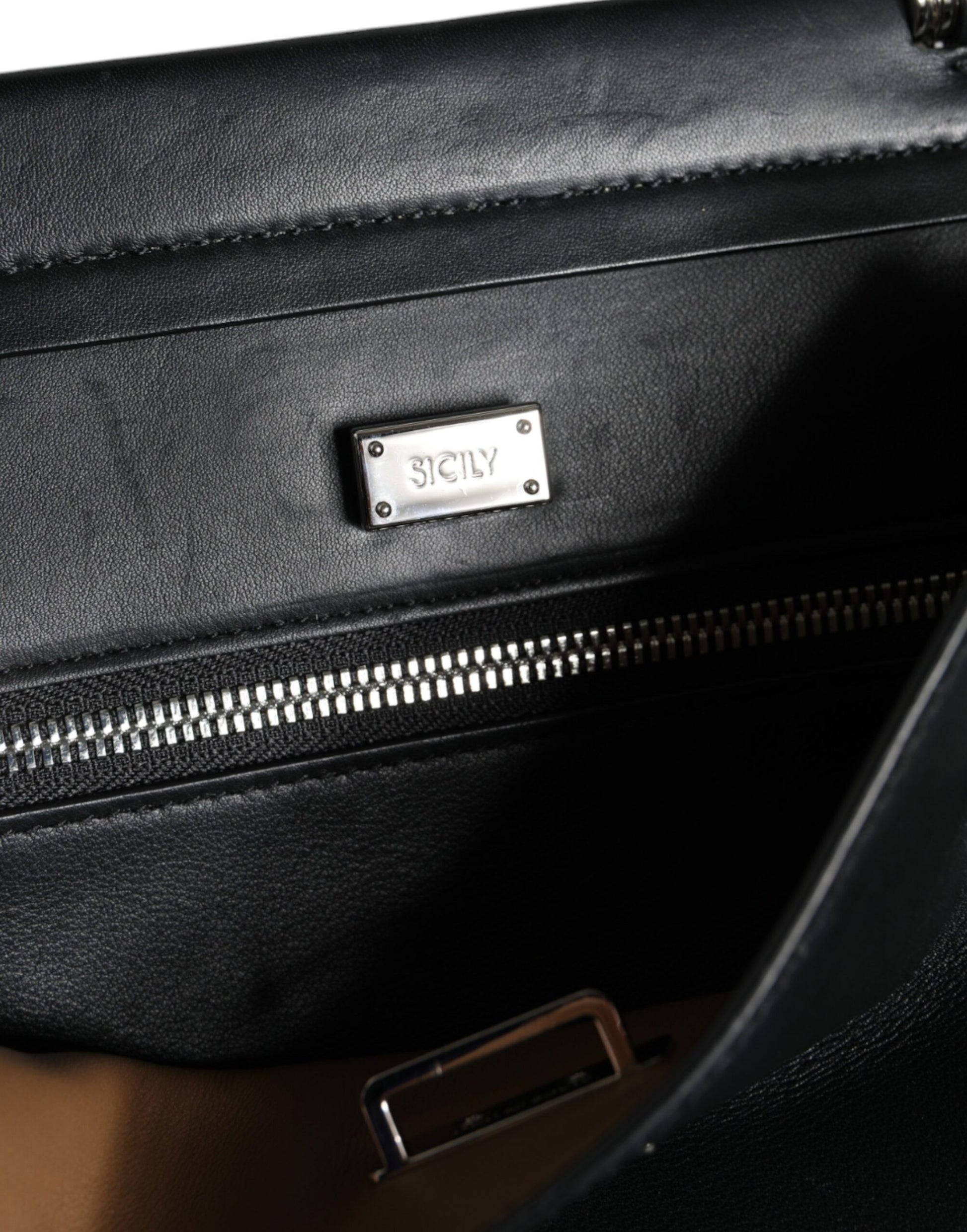 Dolce & Gabbana Black Leather Crossbody Bag
