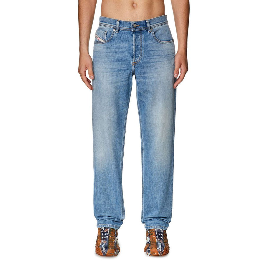 Diesel Light Blue Cotton Men's Regular-Fit Jean