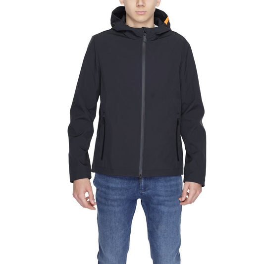 Suns Black Polyester Jackets & Coat