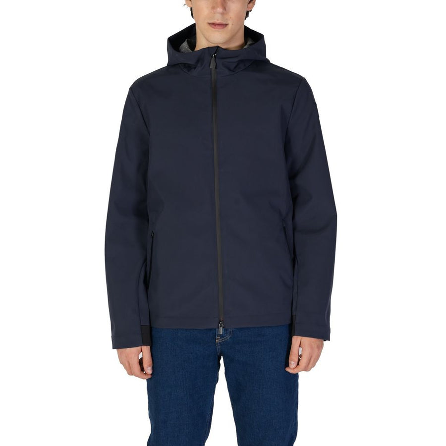 Suns Blue Polyester Jackets & Coat