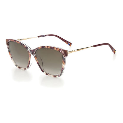 Missoni Multicolor Eco Pmma Sunglasses for Women with Brown 100% UV Protection