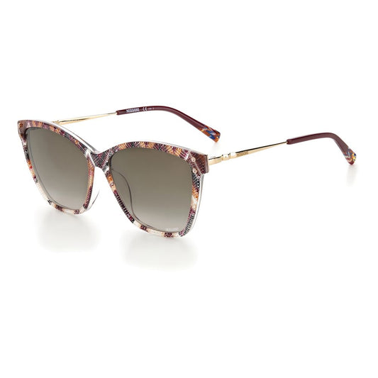 Missoni Multicolor Eco Pmma Sunglasses for Women with Brown 100% UV Protection