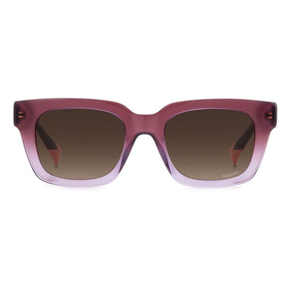 Women's Missoni sunglasses in purple acetate with metal temple cores