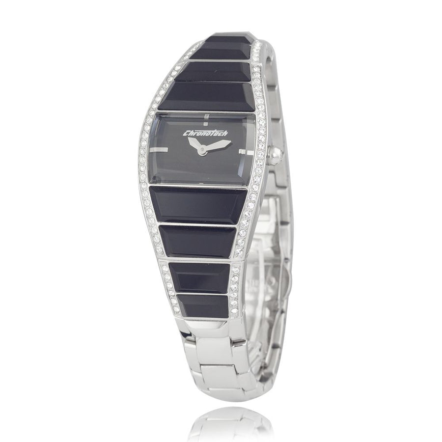 Chronotech Silver Stainless Steel Watch