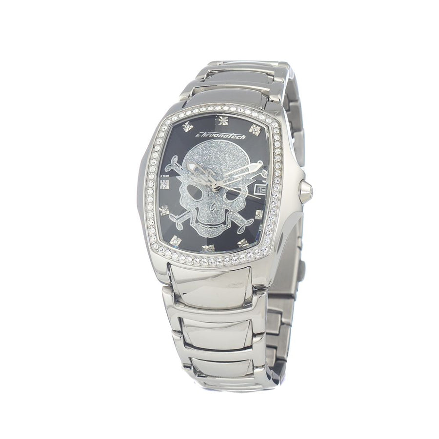 Chronotech Silver Stainless Steel Watch