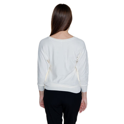 White Viscose Tops & T-Shirt made of 82% viscose, 16% polyamide, and 2% spandex/lycra