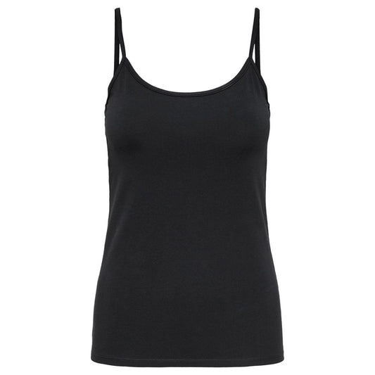 Only Black Cotton Tank Top