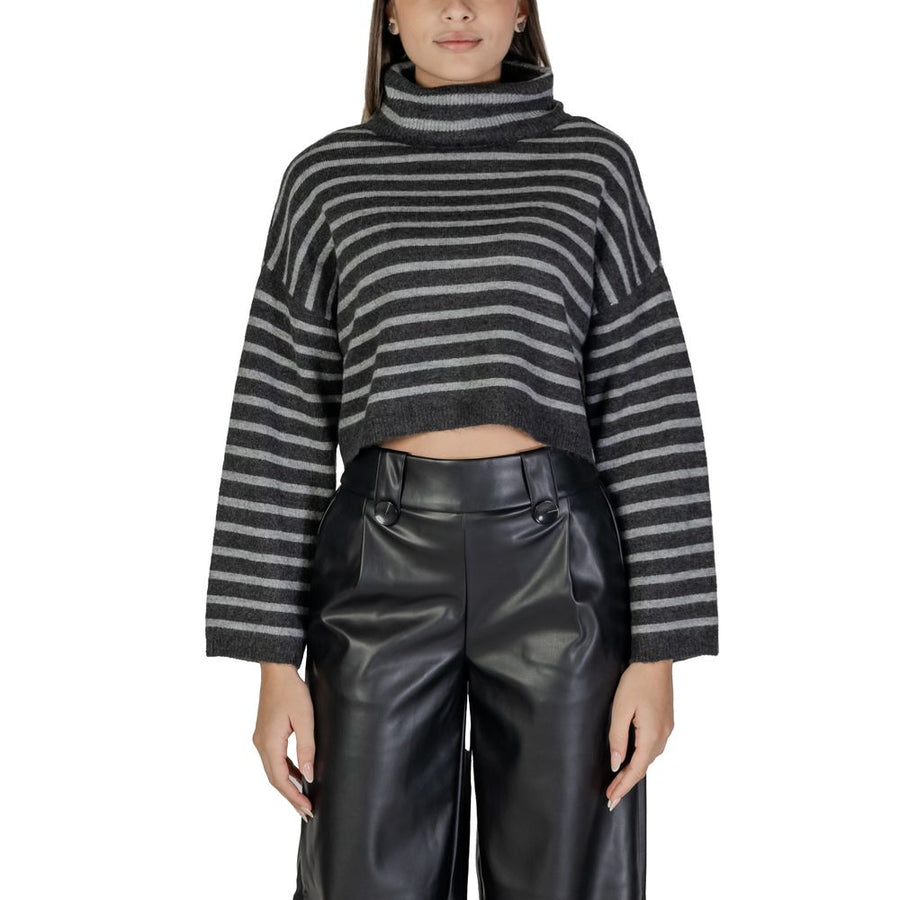 Only Gray Marabou Sweater
