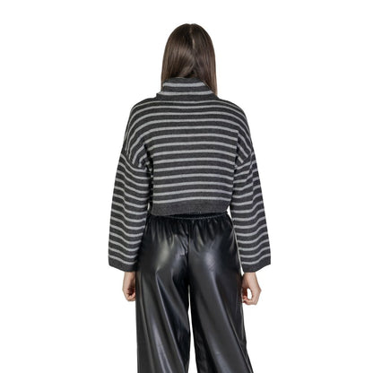 Only Gray Marabou Sweater