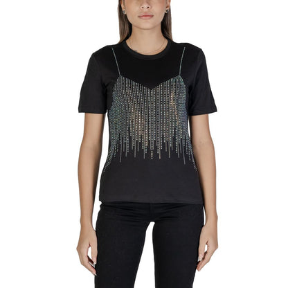 Only Black Cotton T-Shirt