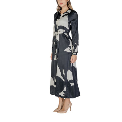 Only Black Recycled Polyester Long