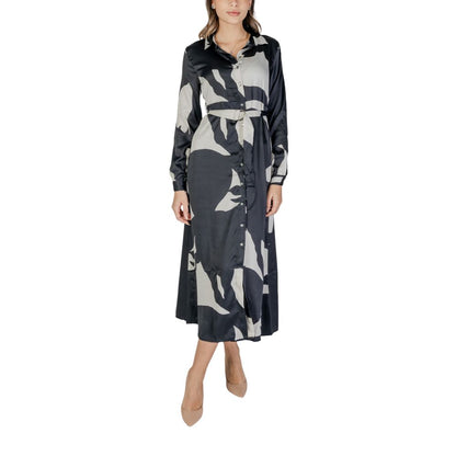Only Black Recycled Polyester Long