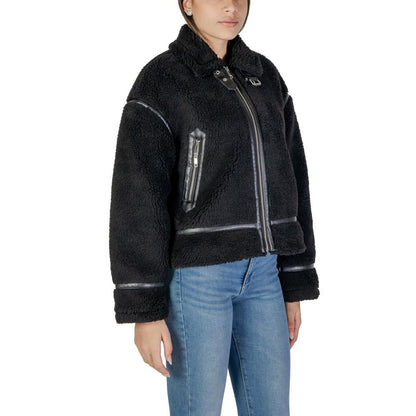 Only Black Polyester Coat