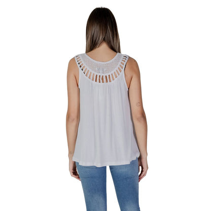 B.Young White Viscose Top