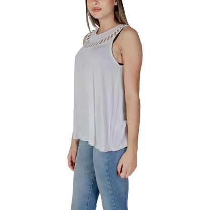 B.Young White Viscose Top