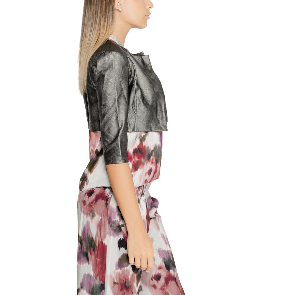 Rinascimento Gray Polyethylene Cardigan