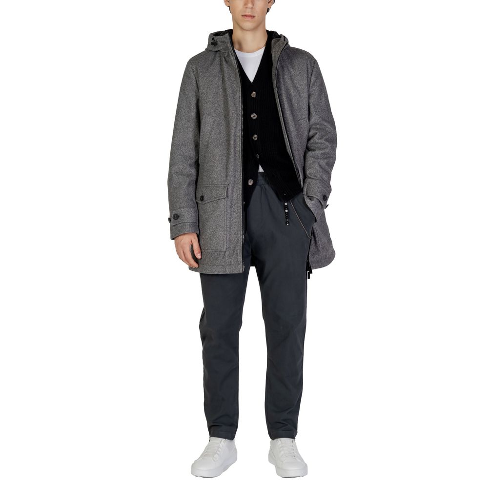 Hamaki-Ho Gray Polyester Coat