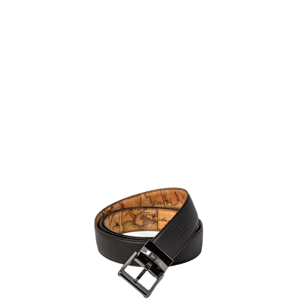 Alviero Martini Prima Classe Brown Leather Belt with 50% Leather and 50% Polyurethane Composition