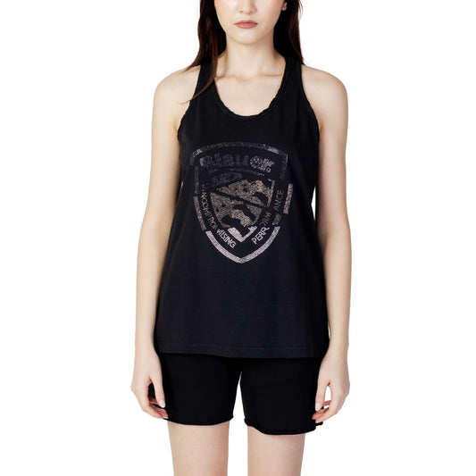 Blauer Black Cotton T-Shirt
