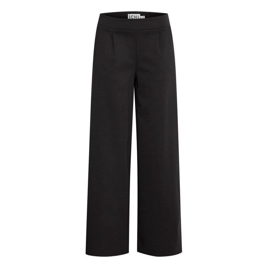 ICHI Black Recycled Polyurethane Jeans & Pant