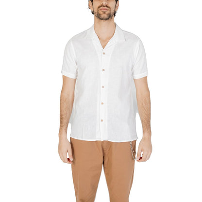 Hamaki-Ho White Linen Shortsleeve
