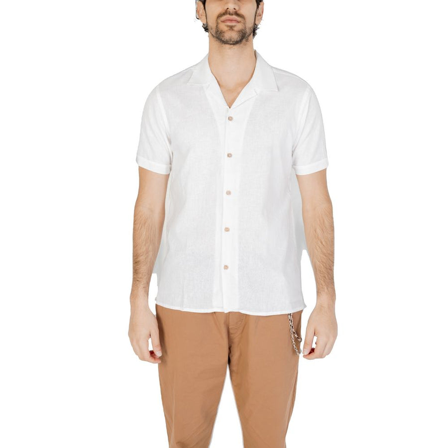 Hamaki-Ho White Linen Shortsleeve
