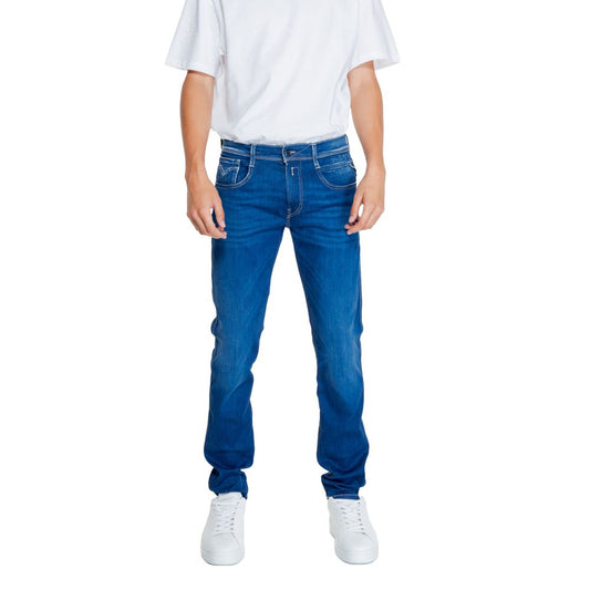 Replay Blue Cotton Jeans & Pant, Front View