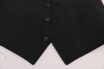 Gray waistcoat made of 80% Cotton and 20% Viscose with 63% Viscose, 37% Brass lining