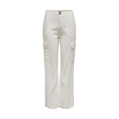 Only White Linen Pant