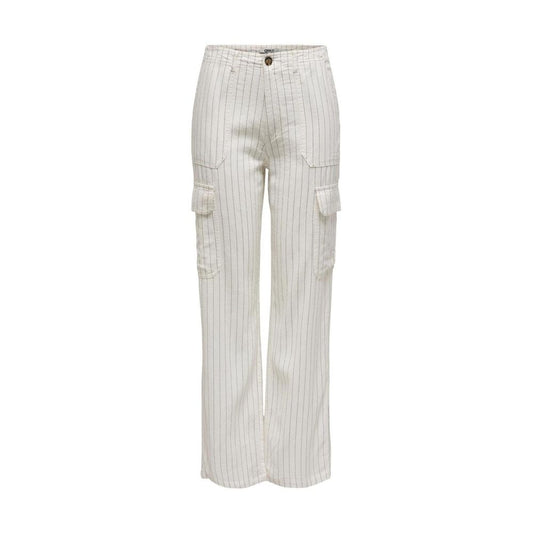 Only White Linen Pant