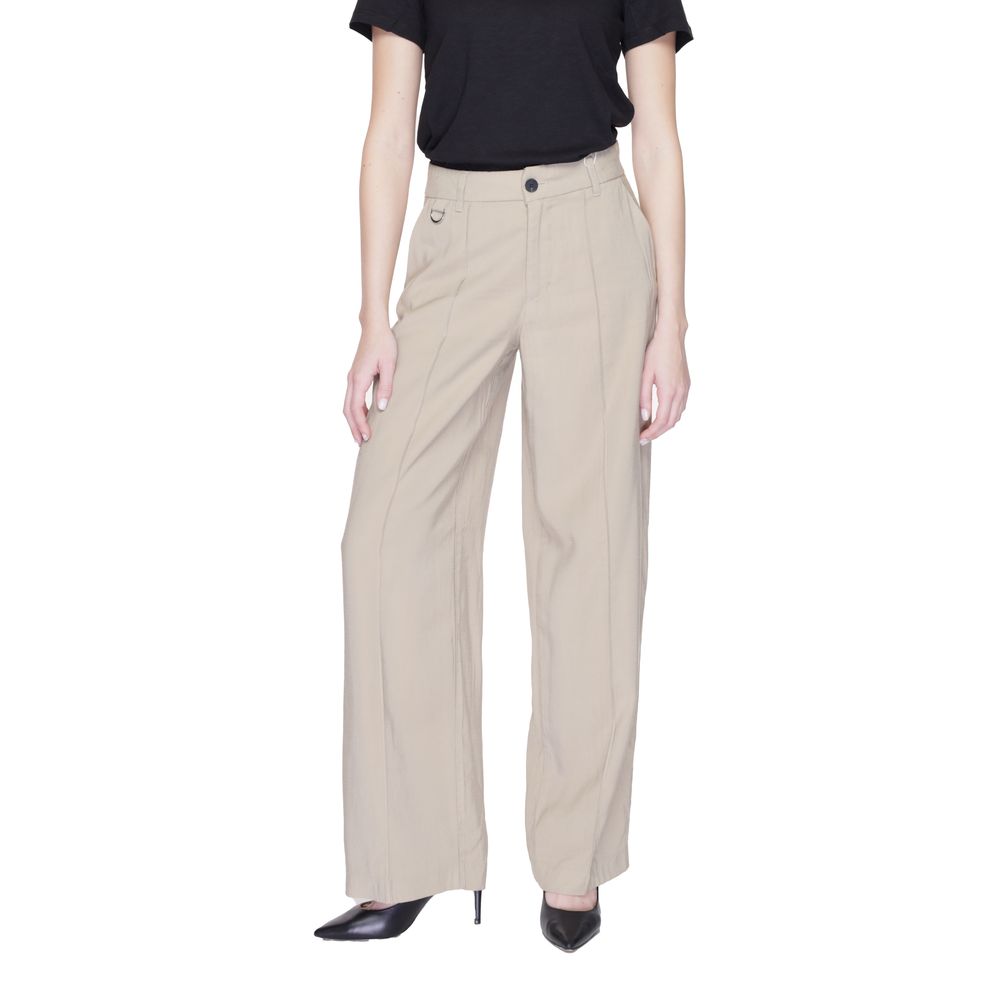 Only Beige Viscose Pant