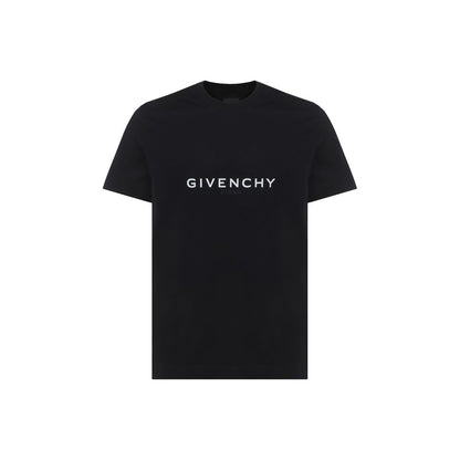 Iconic Givenchy T-Shirt with ribbed crew neck and brand signature print