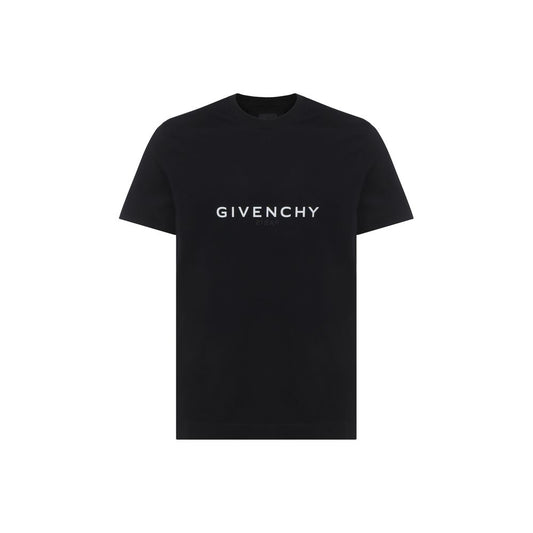 Iconic Givenchy T-Shirt with ribbed crew neck and brand signature print