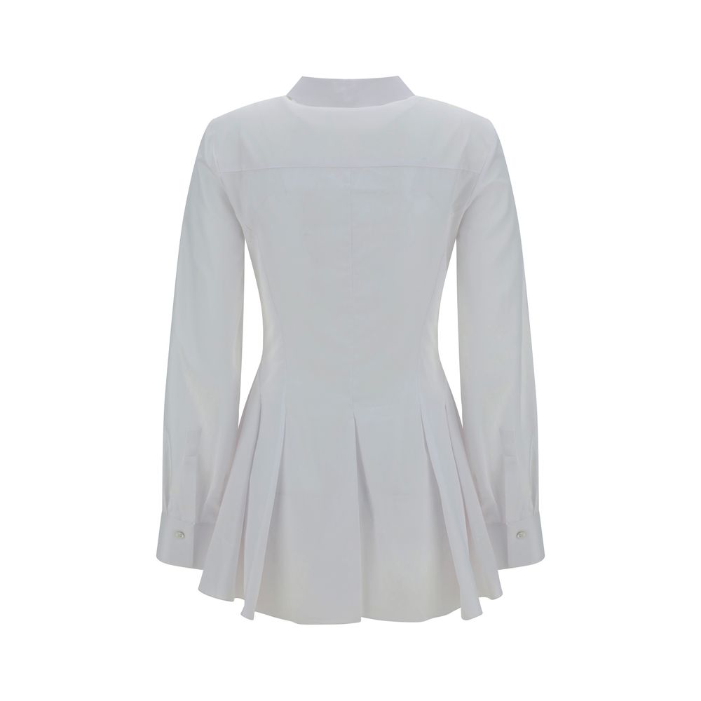 Alexander McQueen Pleatd Peplum Shirt