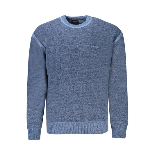 Hugo Boss Blue Polyamide Mens Sweater