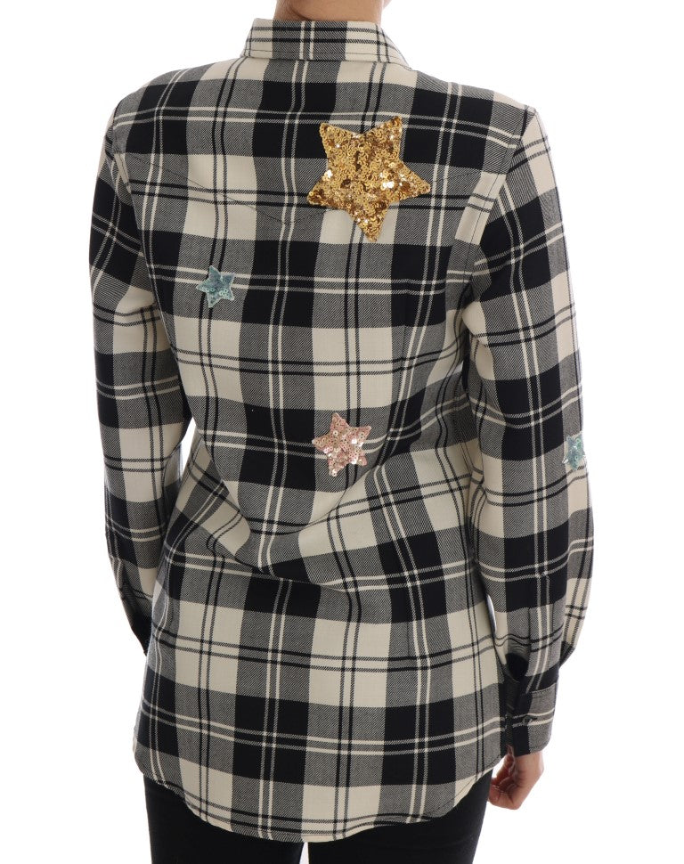 Premium craftsmanship and whimsical touch in Dolce & Gabbana wool shirt